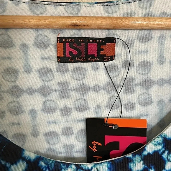 Isle Melis Kozan Shallow Waters Women’s Sleeveless Tank Dress NWT Size Small - Picture 3 of 5